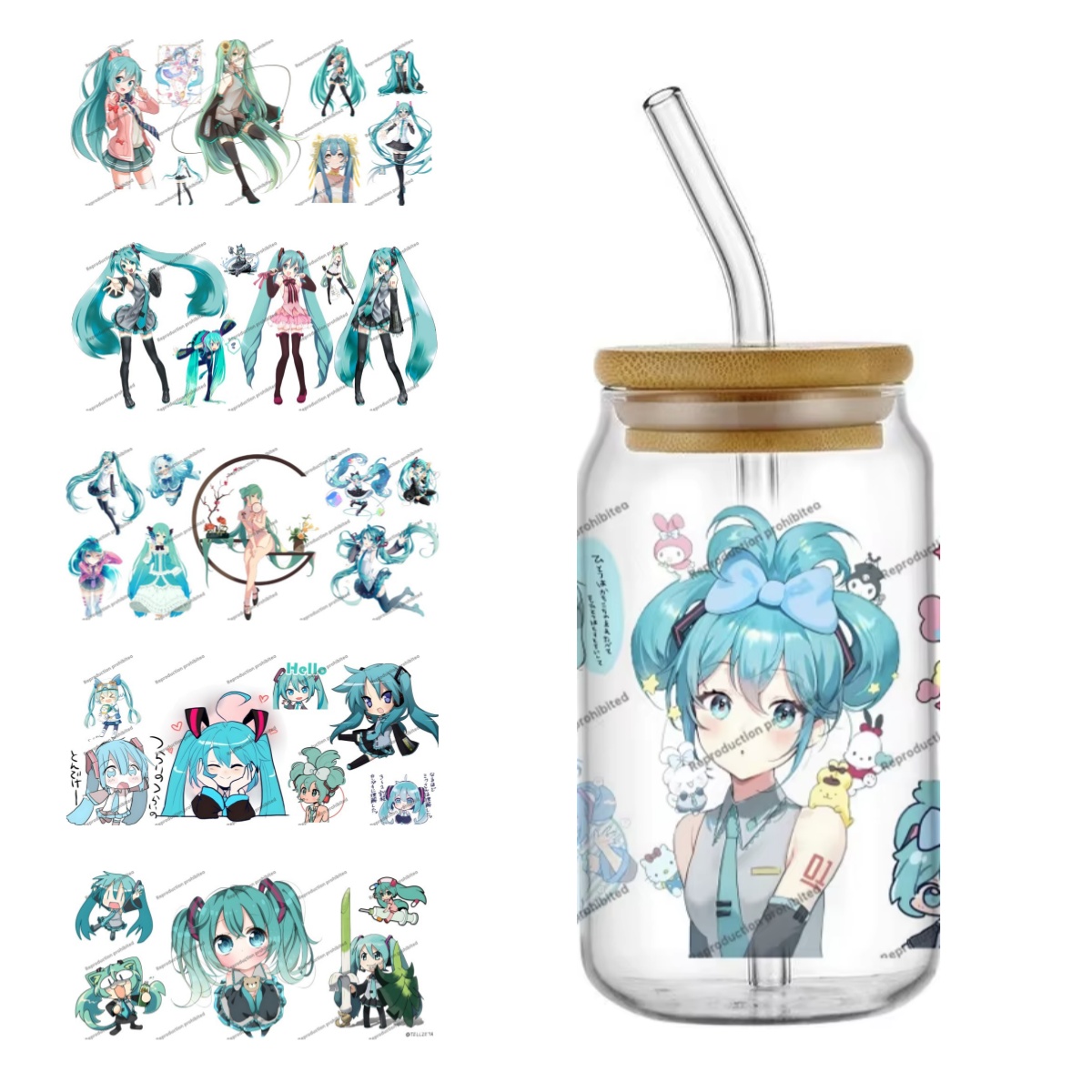 Car Accessories Ebay - Adesivos de Transferência UV DTF Hatsune