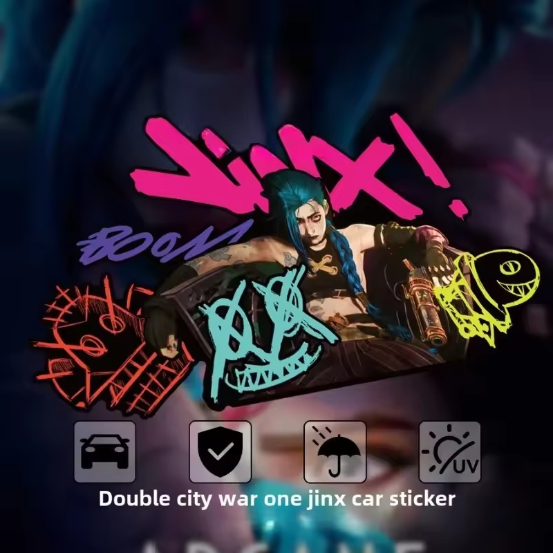 Car Accessories Ebay - Adesivo Refletivo de Graffiti Arcane Jinx