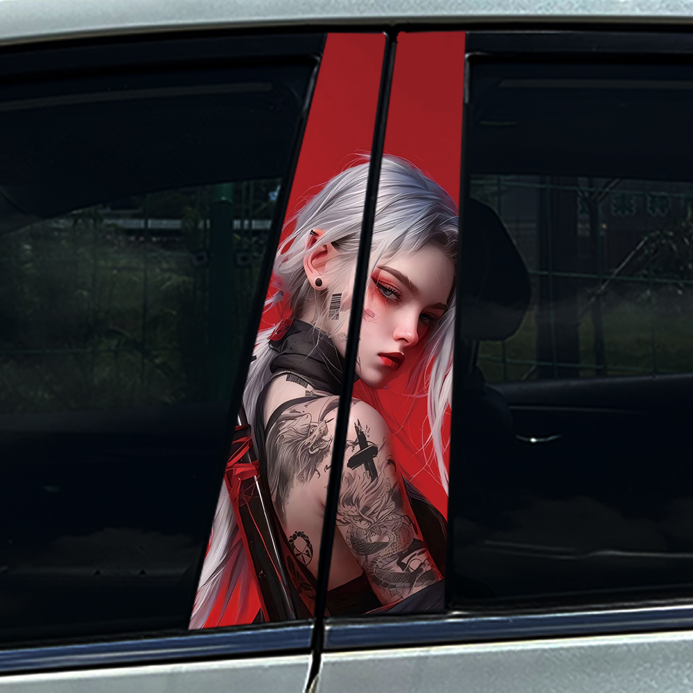 Car Accessories In Tokyo - Conjunto de 4 Adesivos para Carro