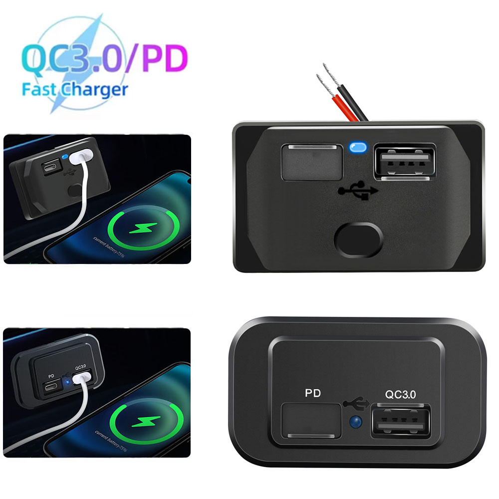 12v-24v usb tomada de carregad - Car Accessories Qc avaliação e preço